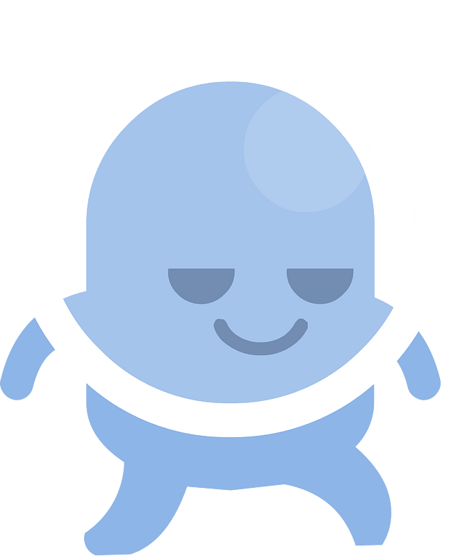 Blue alien clipart