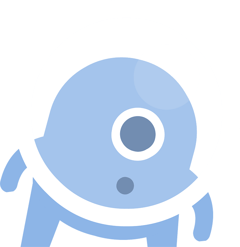 Blue alien clipart