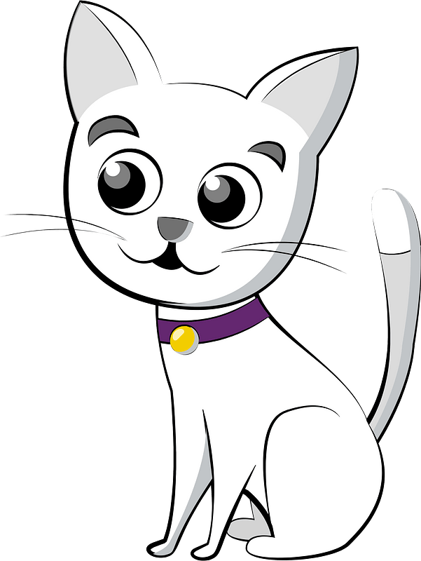 White Cat clipart