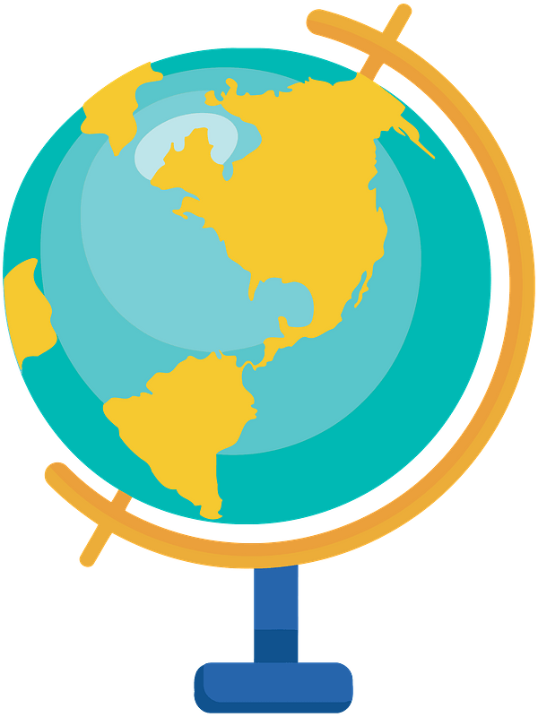 Globe on a Stand clipart. Free download transparent .PNG Creazilla