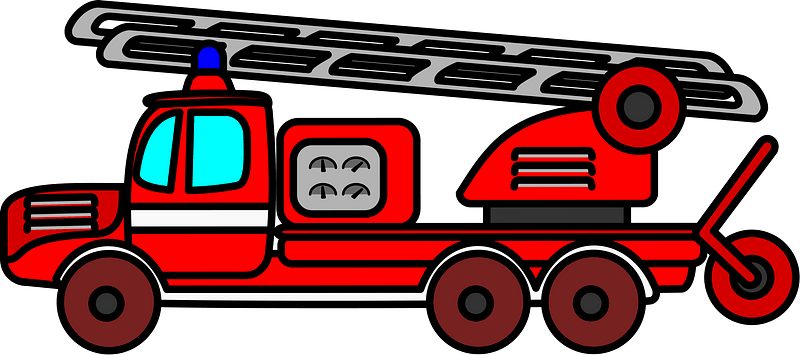 Red Firetruck immagine clipart