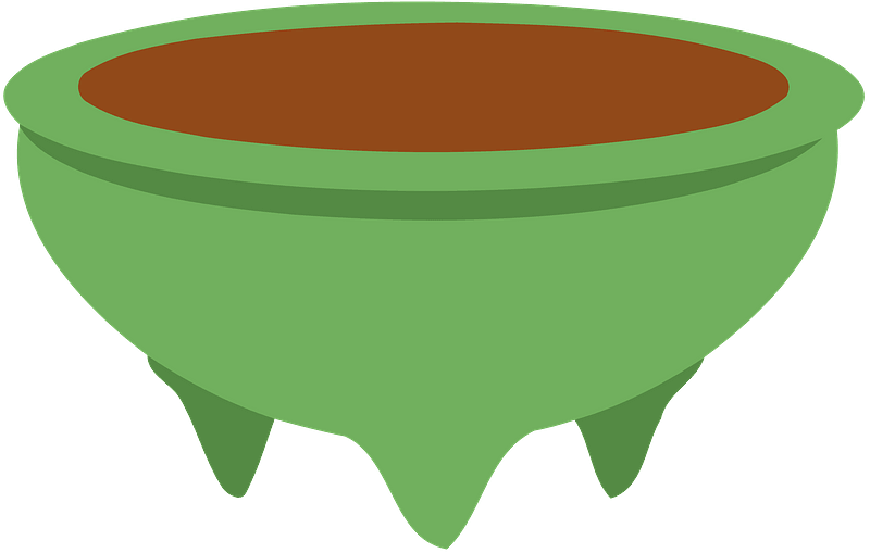 Green Bonsai Pot clipart