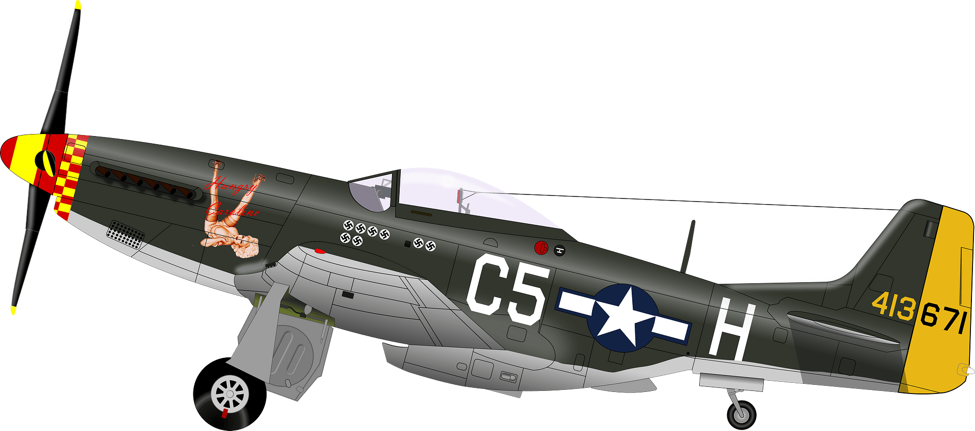 P 51 D 2 Clipart Free Download Transparent Png Creazilla
