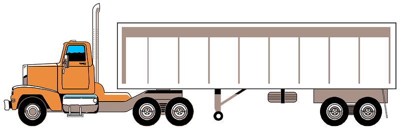 18 Wheeler clipart