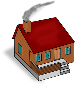 Brown House clipart