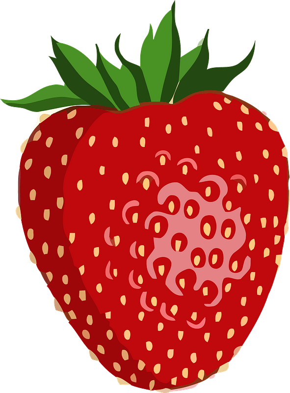 Shiny Strawberry clipart. Free download transparent .PNG Creazilla