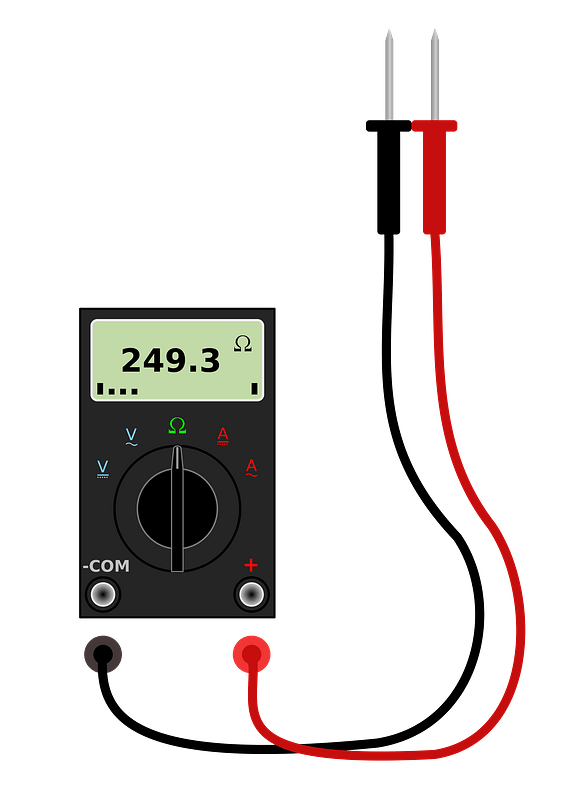 Digital Multimeter with Leads clipart. Free download transparent .PNG