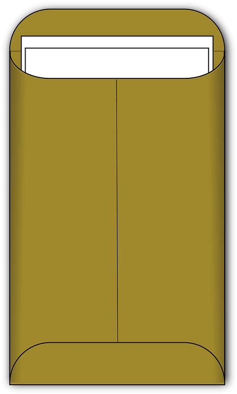manila envelope with a document inside clipart free