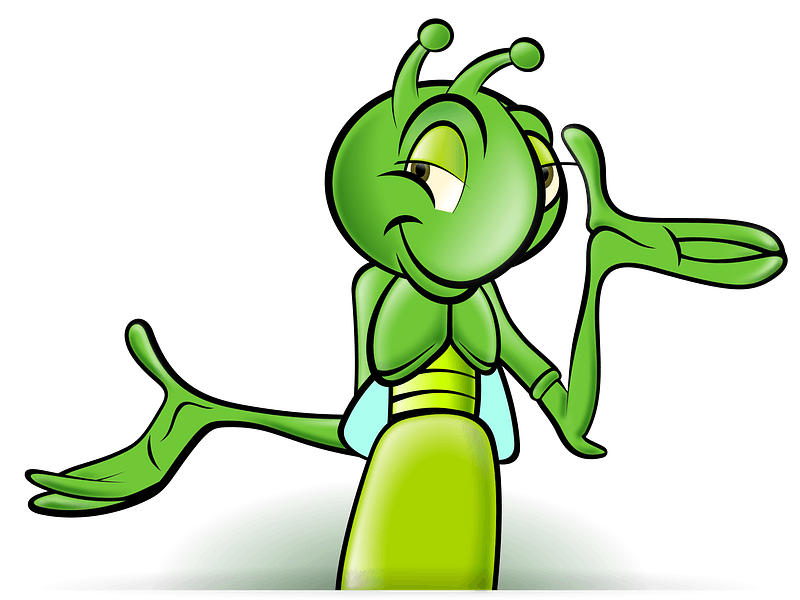 Smiling Green Cricket clipart. Free download transparent .PNG Creazilla