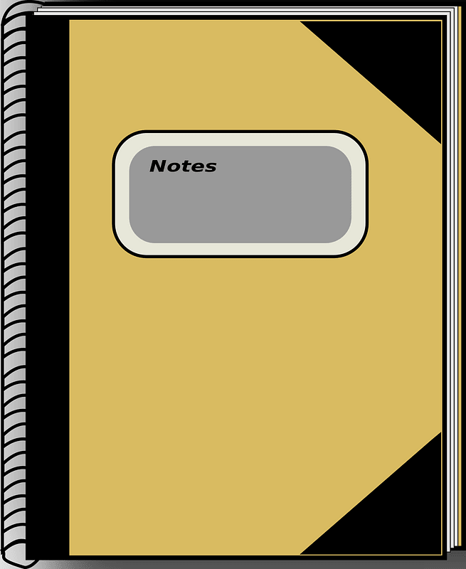 Notebook clipart. Free download transparent .PNG Creazilla
