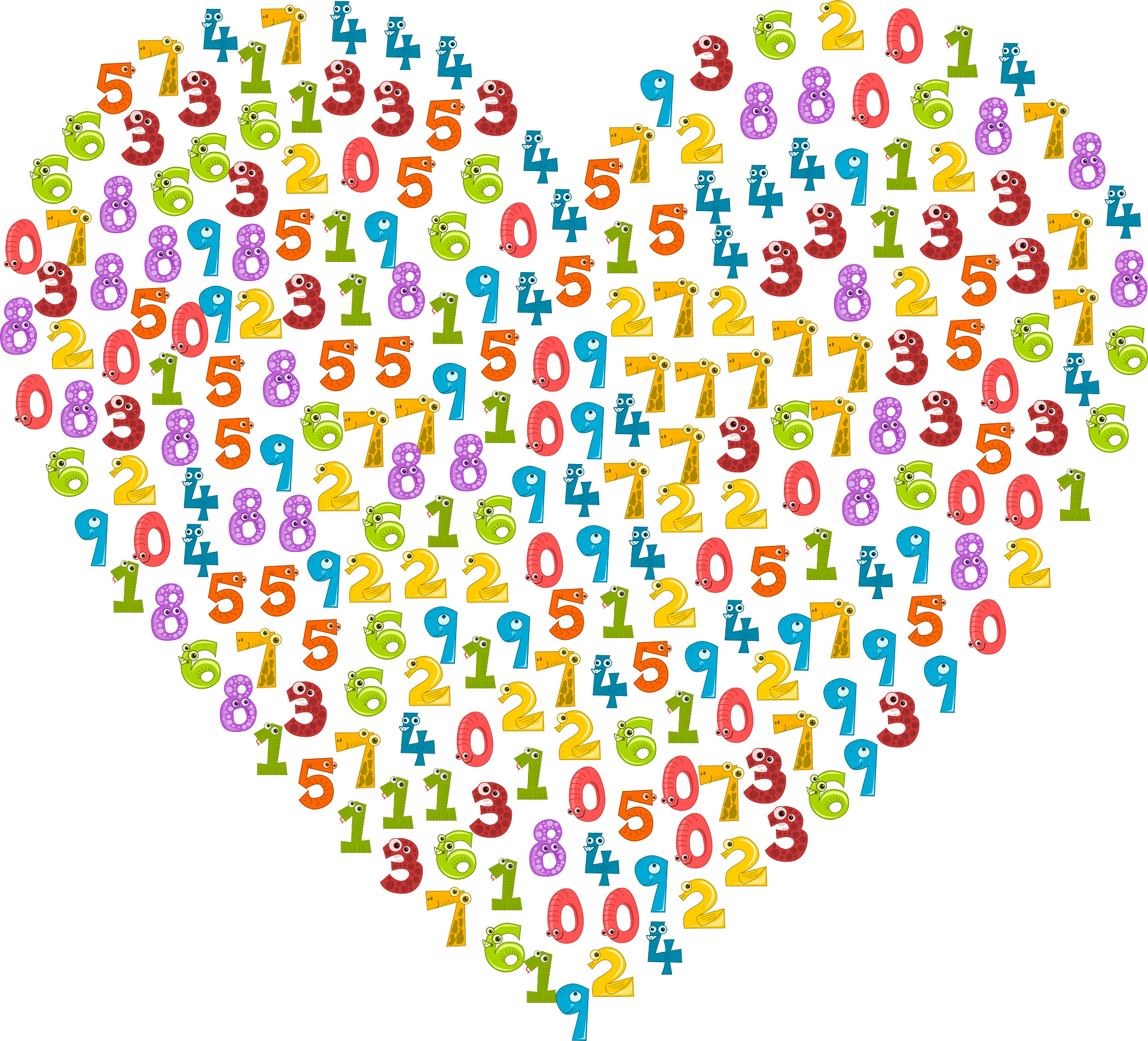 Math numbers clipart