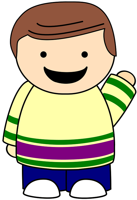 Brown Haired Boy Pointing clipart. Free download transparent .PNG