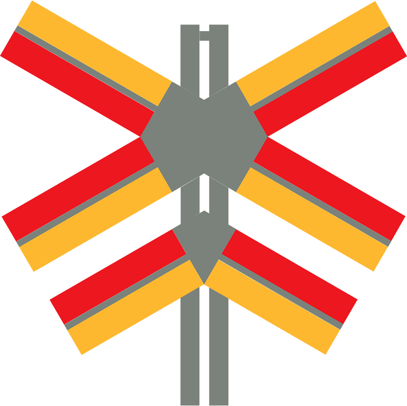 Railroad crossing clipart. Free download transparent .PNG | Creazilla