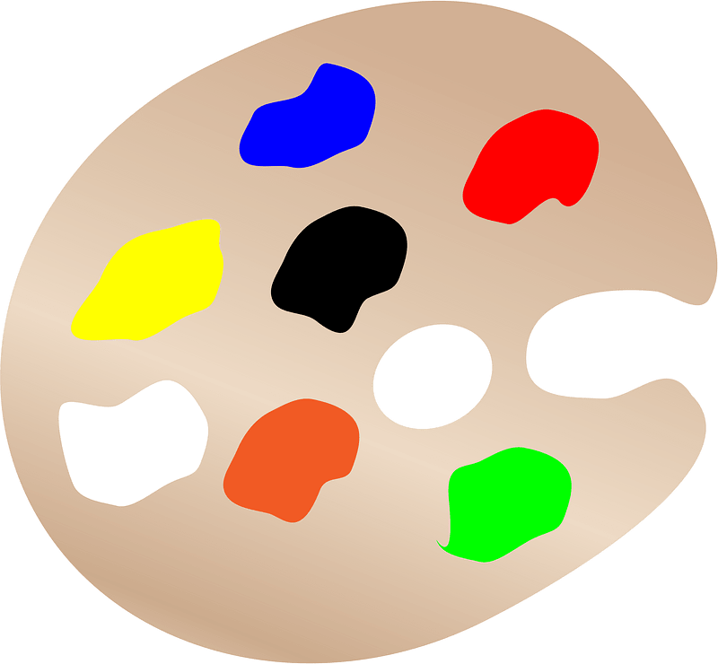 Paint palette clipart. Free download transparent .PNG Creazilla