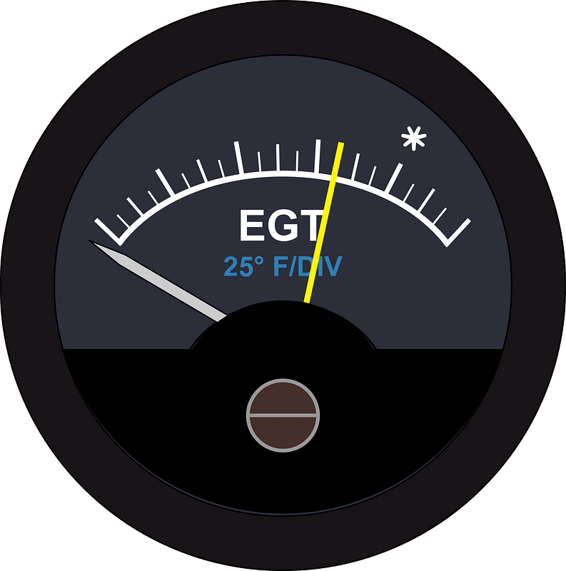 Exhaust gas temperature gauge clipart. Free download transparent .PNG