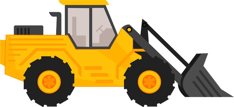 Front loader clipart. Free download transparent .PNG | Creazilla