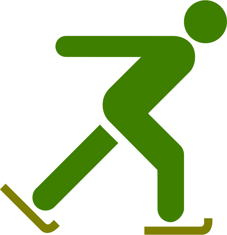 Ice skating clipart