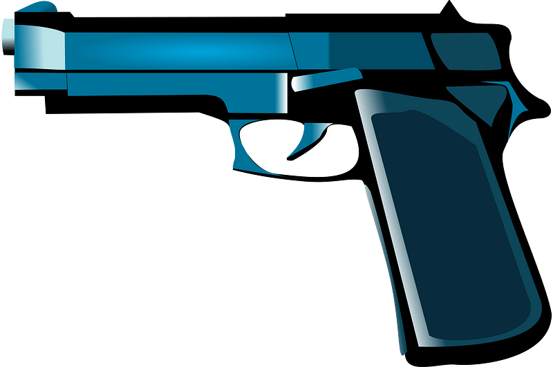 Gun In Hand Clipart