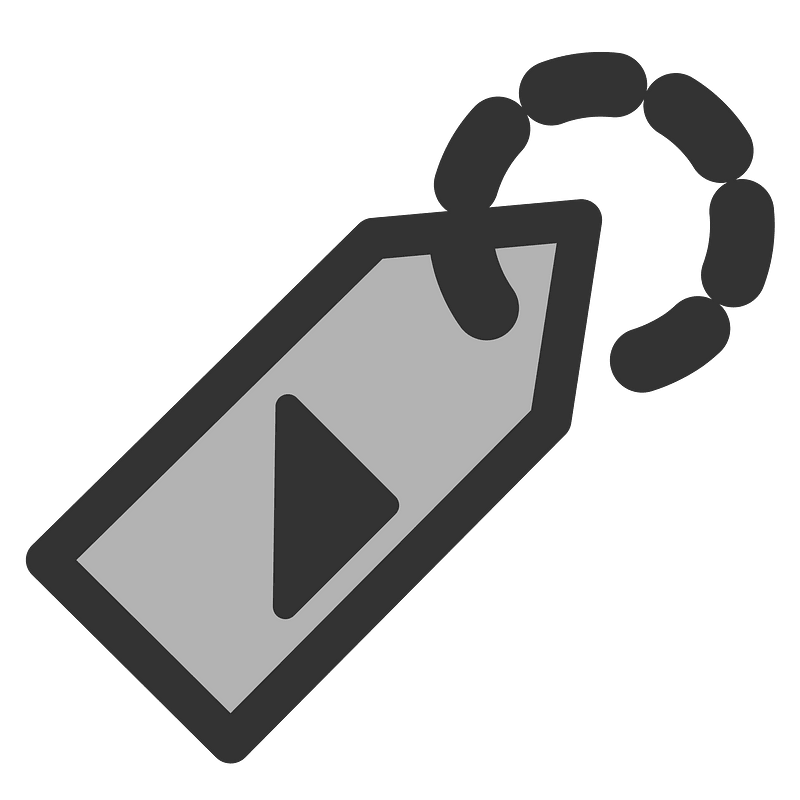 Tag keychain clipart. Free download transparent .PNG Creazilla