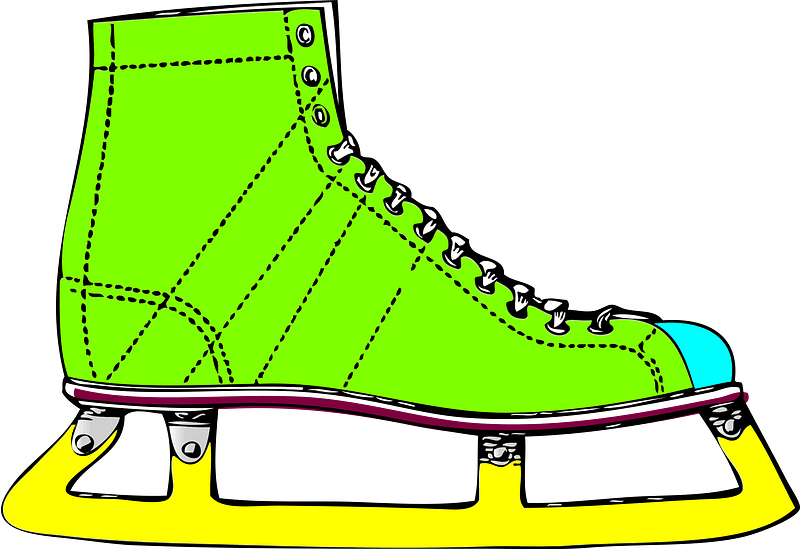 Ice skating clipart