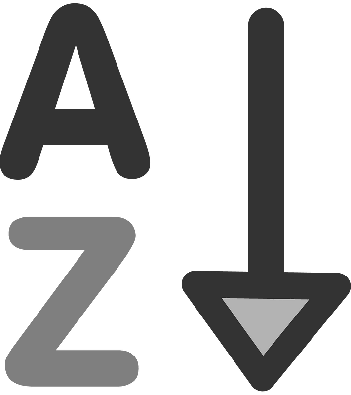 Sort clipart. Free download transparent .PNG | Creazilla