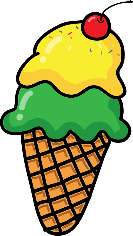 Ice cream cone clipart. Free download transparent .PNG | Creazilla