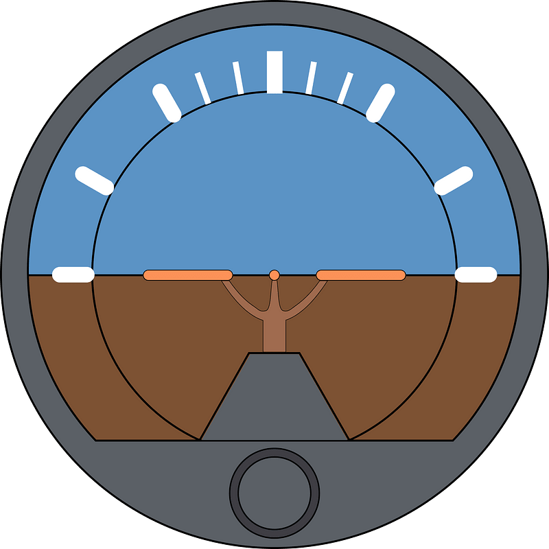 Attitude indicator clipart