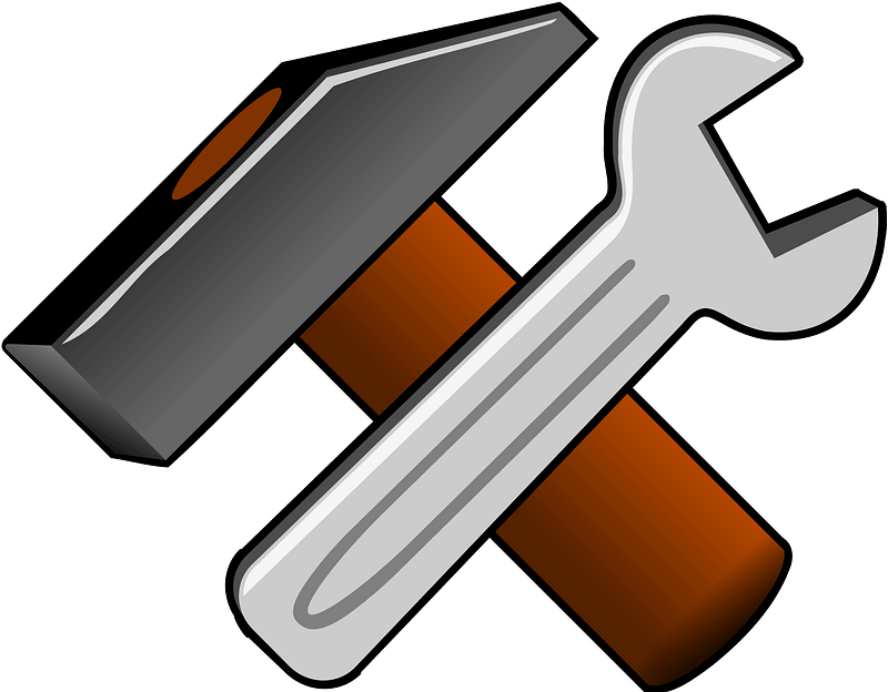 Hammer and Wrench clipart. Free download transparent .PNG Creazilla