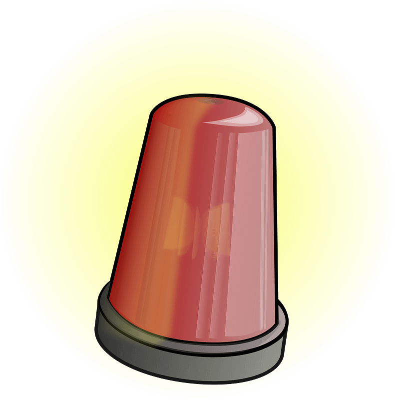 Red Emergency Vehicle Light immagine clipart