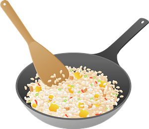 Fried Rice Cooking - Free vector clipart images on creazilla.com