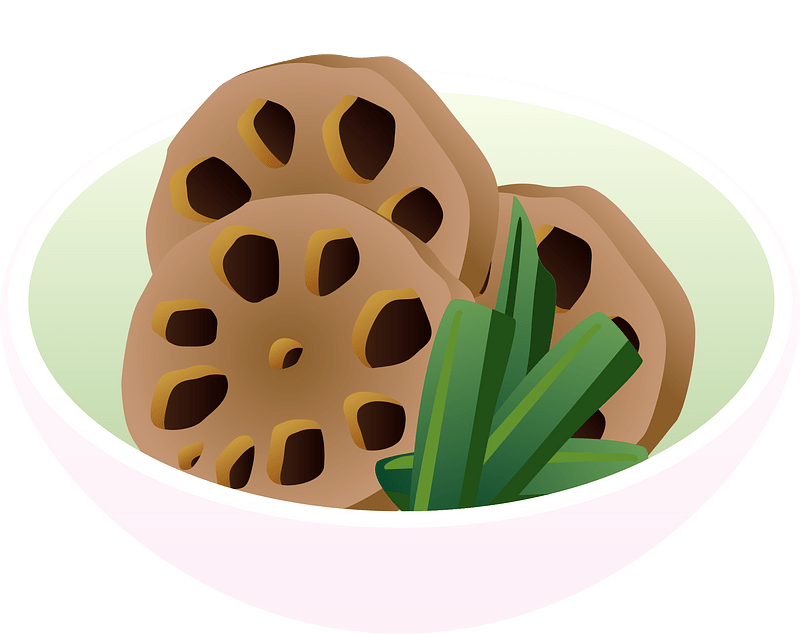 Simmered Lotus Root Food clipart. Free download transparent .PNG
