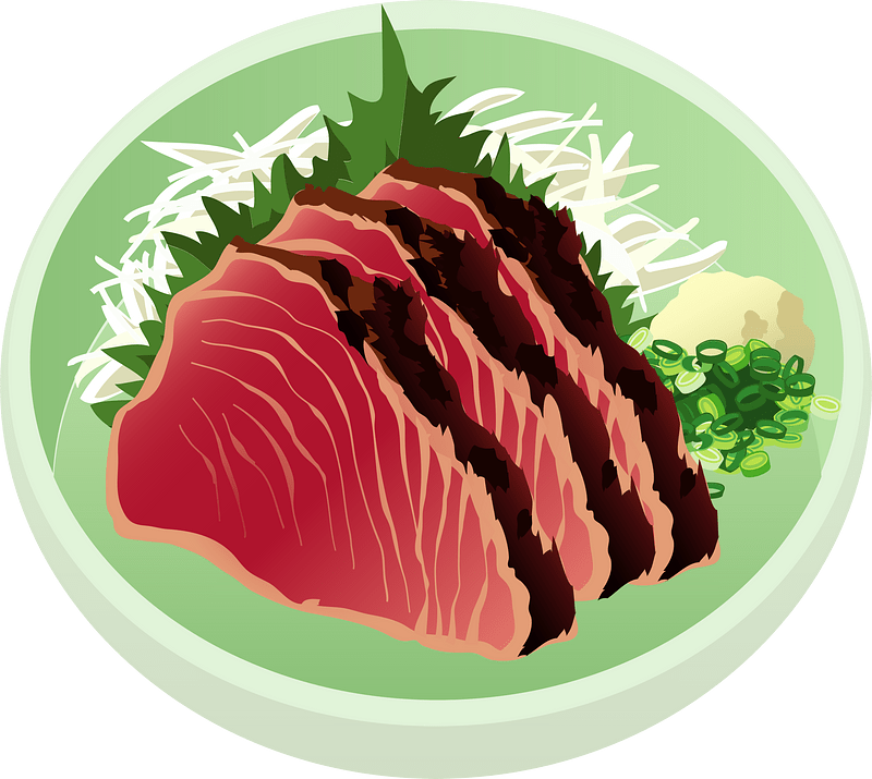 Seared Bonito Japanese Food clipart. Free download transparent .PNG