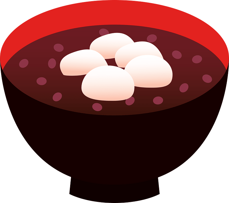 Red Bean Soup clipart. Free download transparent .PNG Creazilla