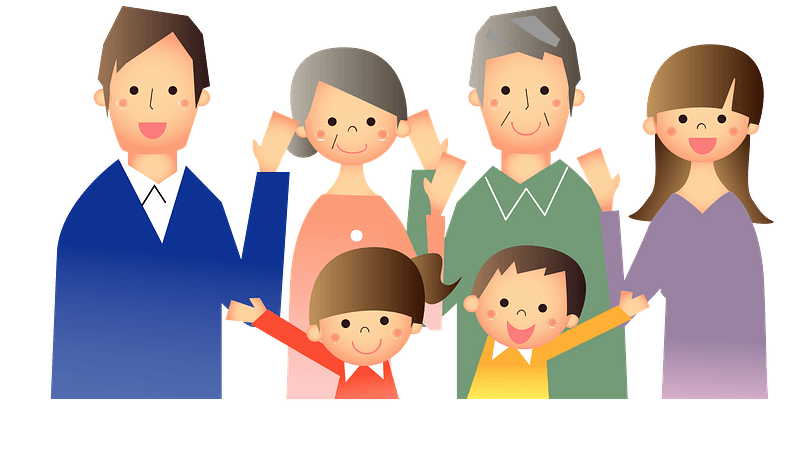 Three Generation Family immagine clipart