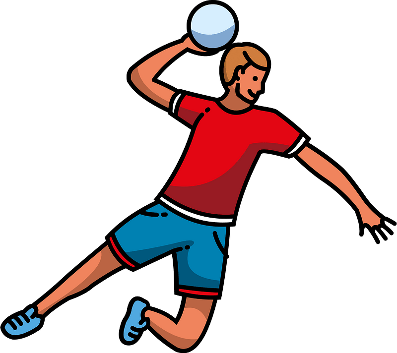 Handball player clipart. Free download transparent .PNG Creazilla