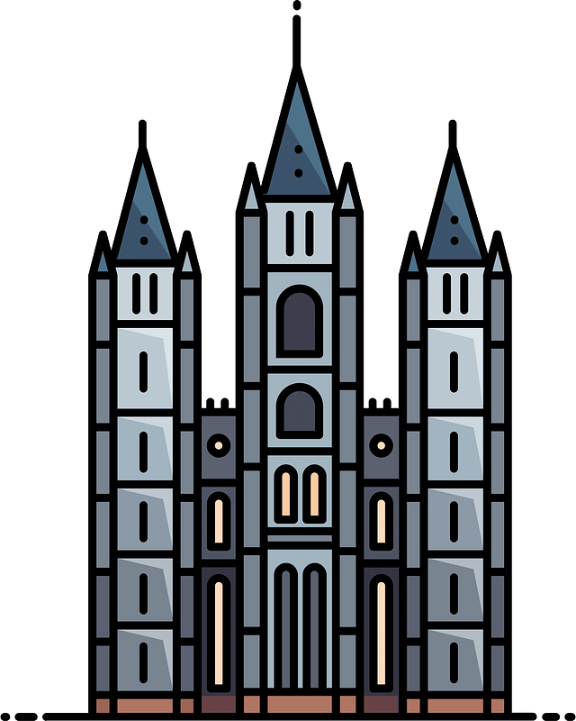 Temple mormon clipart