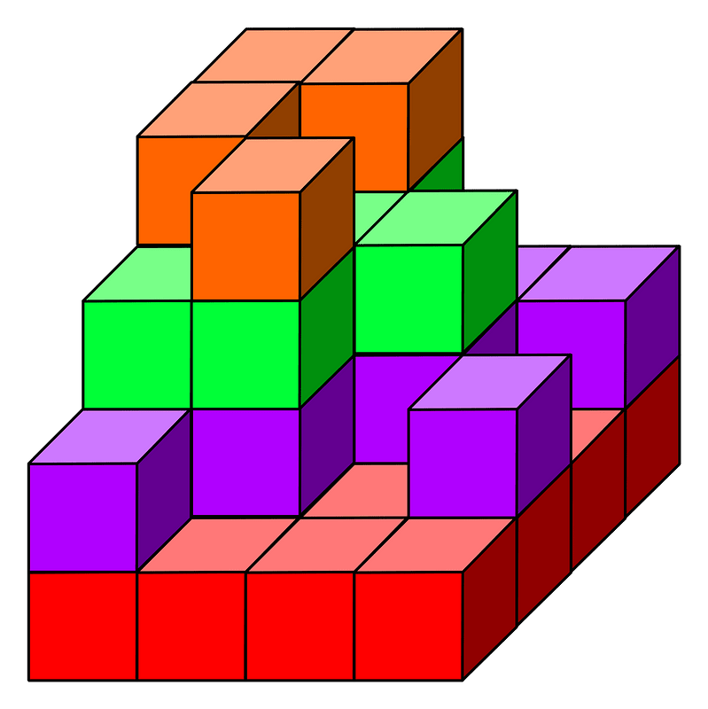 Building blocks clipart. Free download transparent .PNG Creazilla