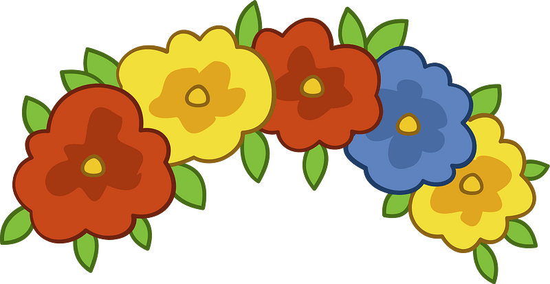 Blomsterkrans clipart