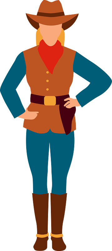 Cowgirl immagine clipart