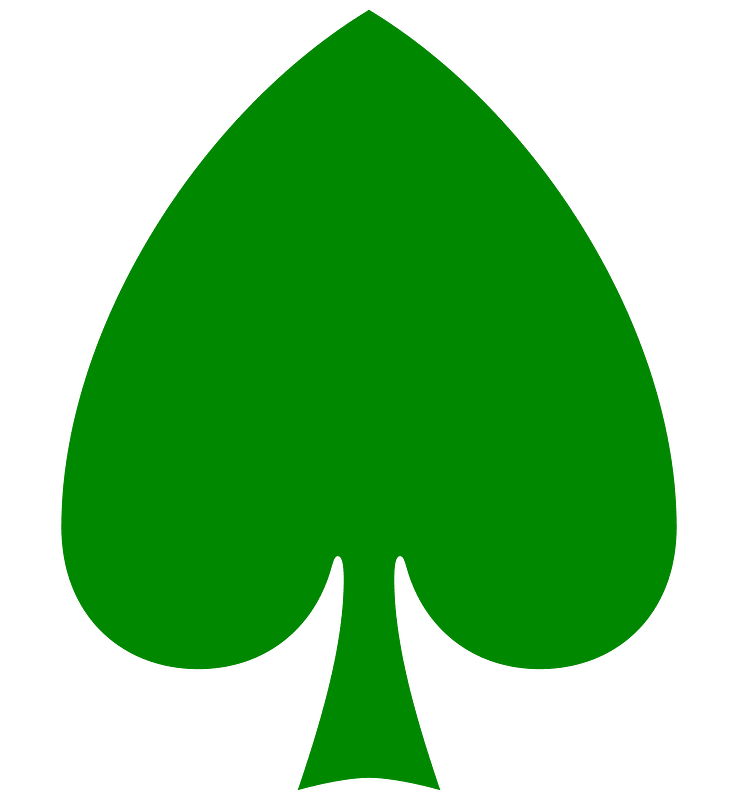 Suit Spades 4 colors clipart. Free download transparent .PNG Creazilla