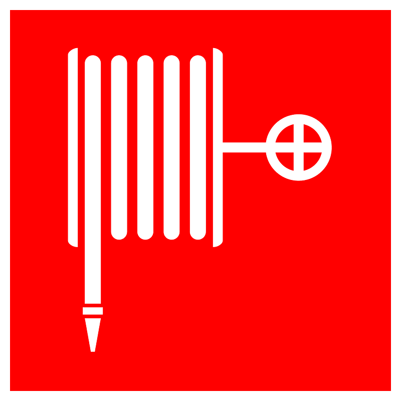 Fire hose symbolのクリップアート