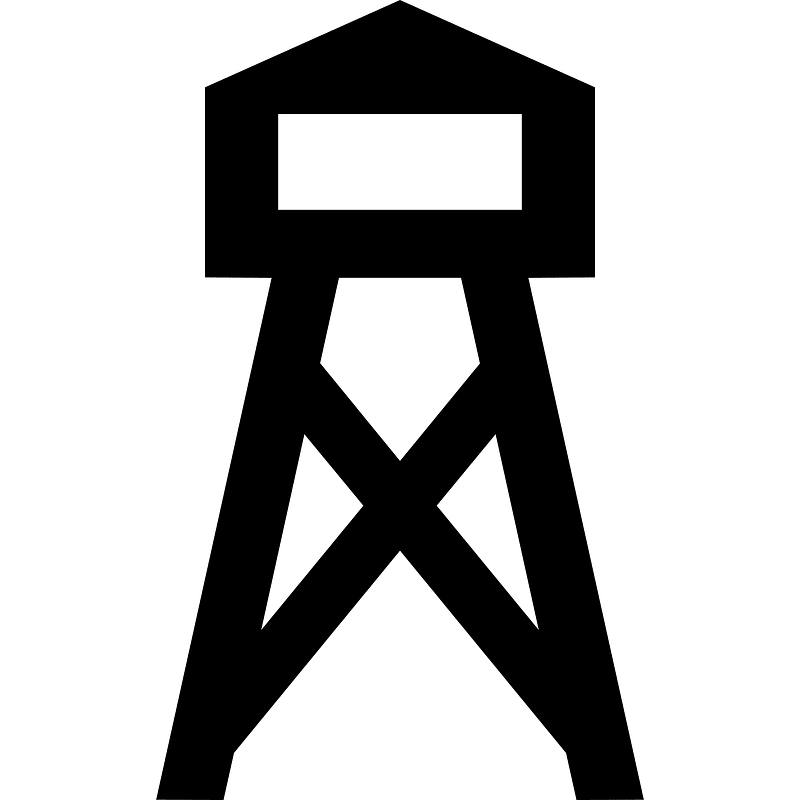 Observationtowerablack clipart. Free download transparent .PNG