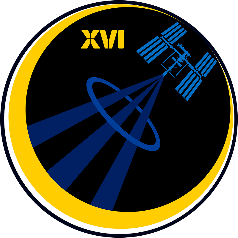 ISS Expedition 16 patch clipart. Free download transparent .PNG | Creazilla