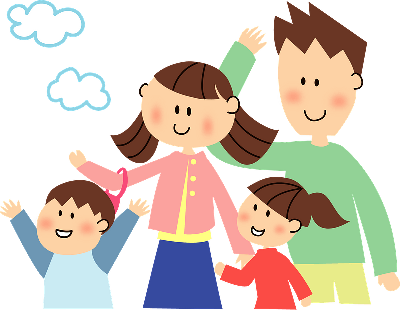 Family of Four clipart. Free download transparent .PNG Creazilla