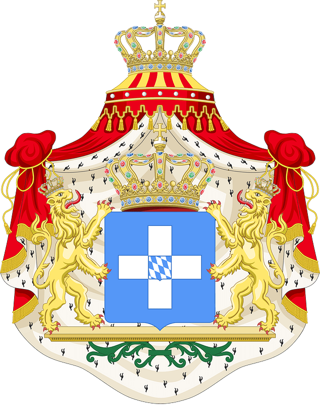 Coat of arms of Greece (Wittelsbach) clipart. Free download transparent