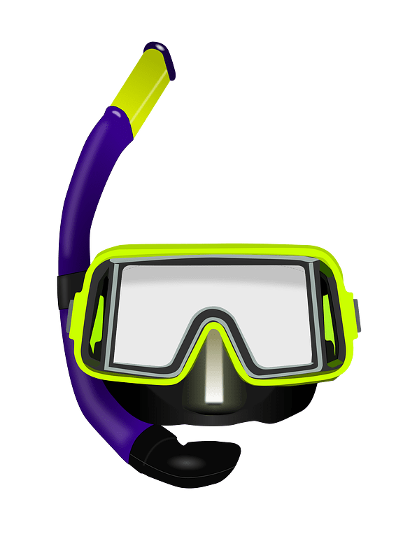 Diving mask clipart