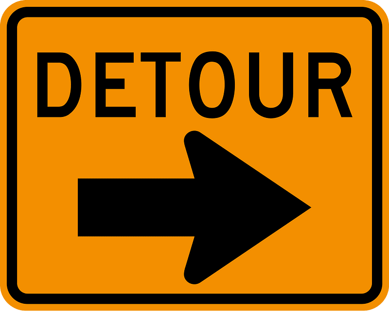 Detour clipart. Free download transparent .PNG Creazilla