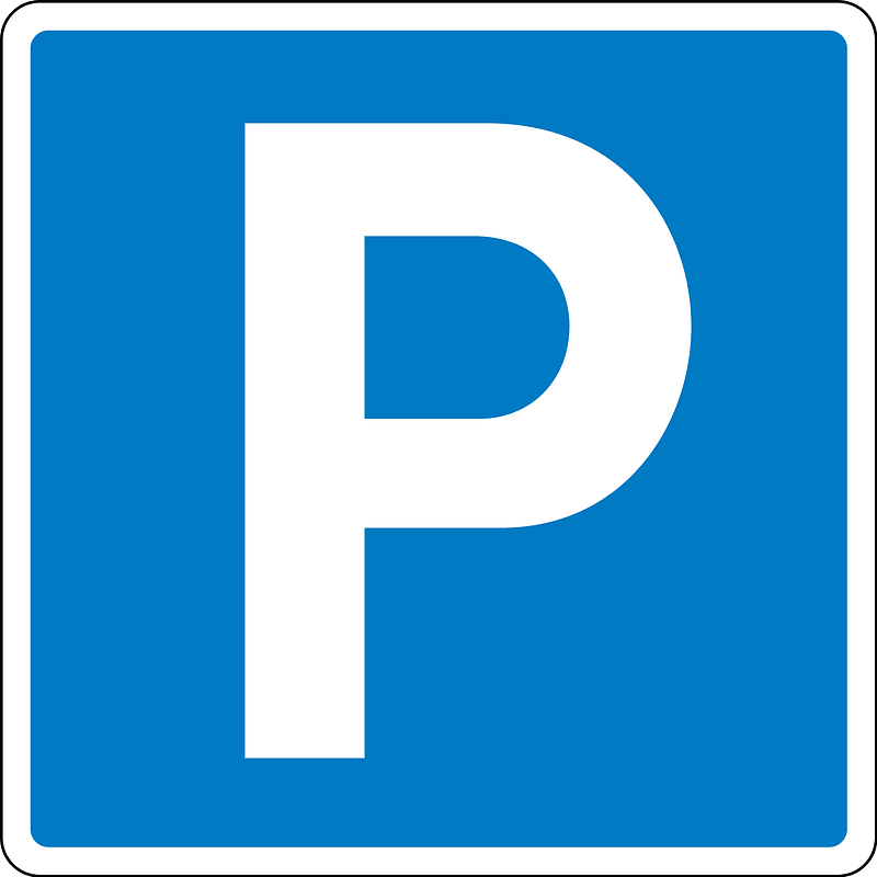 Parking sign in Denmark clipart. Free download transparent .PNG Creazilla