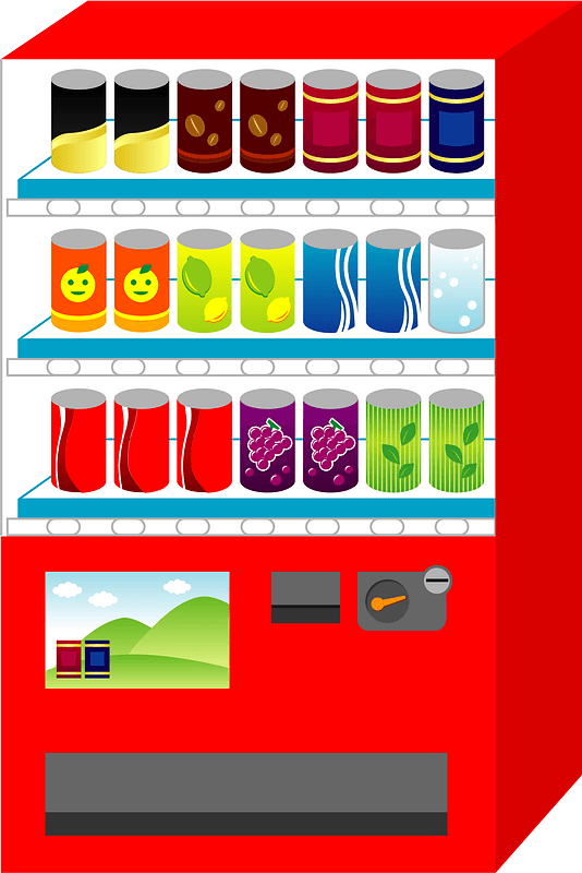 Beverage Vending Machine clipart. Free download transparent .PNG