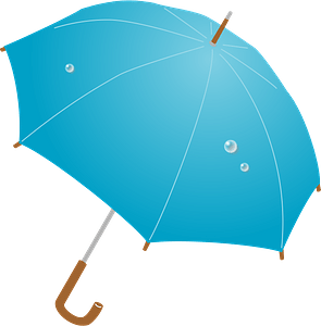 Blue umbrella clipart. Free download transparent .PNG | Creazilla